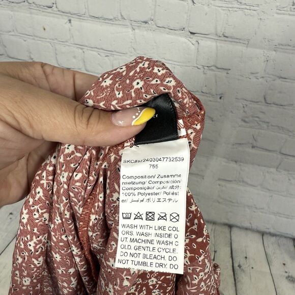 Rompers Women Plus Size 2XL Shorts Flowy Polyester Floral Brown Cottage Feminine - Picture 15 of 15